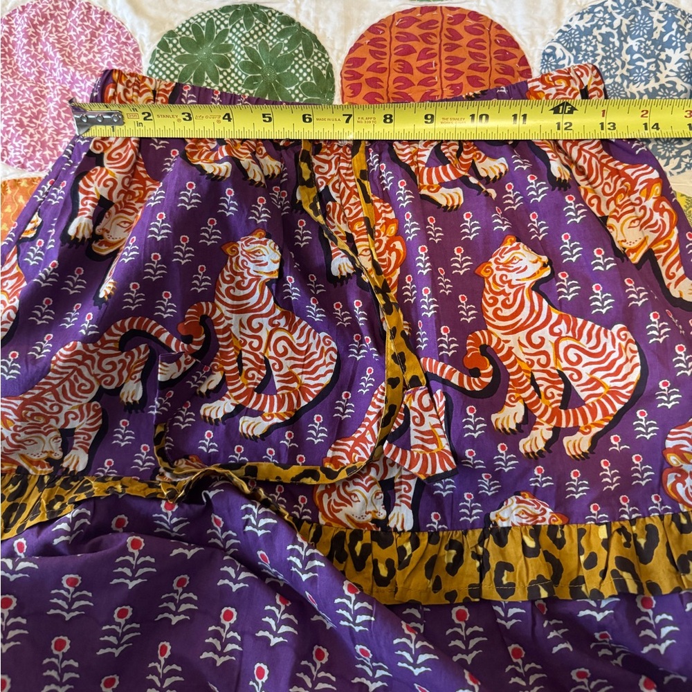 NWT PRINTFRESH Now or Later Tiger Queen skirt in purple/brown/black, size M - Picture 10 of 11